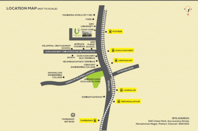 3BHK - 921Sq ft  apartments in Chennai Check out URBAN PARK by DAC Developer at Potheri Located just 200 meters off GST-11